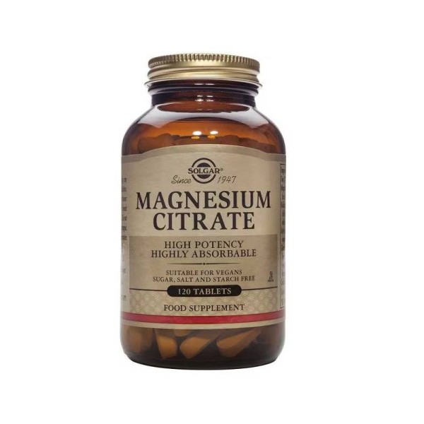 Solgar Magnesio Citrato 200 Mg 120 Comp